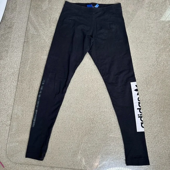 ADIDAS CHARCOAL GREY LEGGINGS & T SHIRT 2 PIECE SET XS/S - Picture 6 of 12